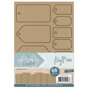 Card Deco Essentials Tags (66pcs) - Kraft image