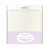 6" x 6" Cards &amp; Envelopes (10pk) - Pearlescent White
