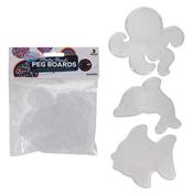 Melty Beads Peg Boards (3pk) - Sea Creatures