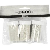 Mini Glass Beads (3 x 45g) - Mother of Pearl