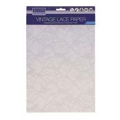 A4 Pearlescent Vintage Lace Paper (20pk)