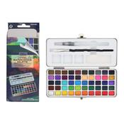 Icon Artists Watercolour Palette &amp; Professional Watercolour Brushes