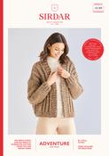 Ribbed Cardigan in Sirdar Adventure Super Chunky (10189)