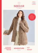 Cable &amp; Moss Cardigan in Sirdar Adventure Super Chunky (10192)