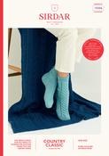 Cable Panel Blanket &amp; Socks in Sirdar Country Classic DK (10306)