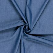 Polyviscose Light Stretch Denim in Mid Blue - Per ½ Metre