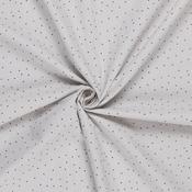 100% Viscose Pin Dot in Whisper White - Per ½ Metre