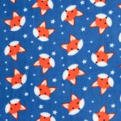 Anti-Pil Fleece: Foxes on Blue - Per ½ Metre