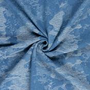 Washed Denim Distressed Jacquard - Per ½ Metre