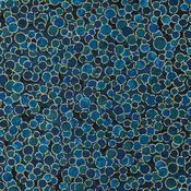 Shimmer Basics: Small Bubbles on Midnight Ocean - 100% Cotton image
