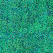 Shimmer Basics: Small Bubbles on Rainforest - 100% Cotton