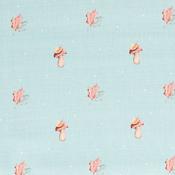 Falling Leaves: Textured Mushroom - 100% Cotton