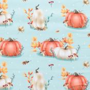 Autumn Awakening: Golden Harvest - 100% Cotton