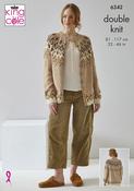 Cardigan &amp; Waistcoat in King Cole Natural Alpaca DK(6342)