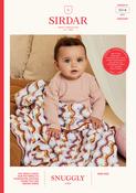 Flower Power Blanket in Sirdar Snuggly 4 Ply (5516) - CROCHET image