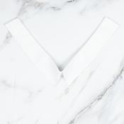 Decorative Shirt Neck - White
