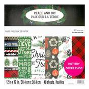 12" x 12" Paper Pad (48pk) - Peace &amp; Joy image