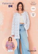 Cardigan &amp; Coat in Stylecraft Colour Burst, Cotton Twist DK (10211) - PDF