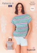 Tops in Stylecraft Colour Burst, Cotton Twist DK (10213) - PDF