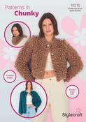 Crocheted Loopy Stitch Cardigans &amp; Snood in Stylecraft Special Chunky (10215) - PDF - CROCHET