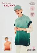 Round &amp; Turtle Neck Tank Tops in Stylecraft Horizon Chunky (10189) - PDF