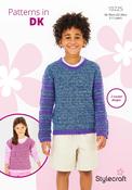 Girls &amp; Boys Round Neck Sweaters in Stylecraft Special DK (10225) - PDF - CROCHET