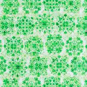 Spirit of Ireland: Embellished Shamrocks on White - 100% Cotton image