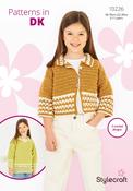 Girls Crochet Collared Sweater &amp; Cardigan in Stylecraft Special DK (10226) - CROCHET