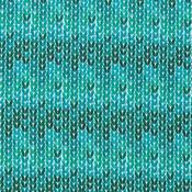 Orla Kiely Inspired Pattern in Aqua Tones - 100% cotton