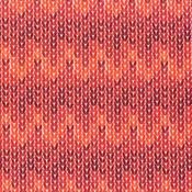 Orla Kiely Inspired Pattern in Red Tones - 100%
