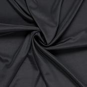 Italian Ex-Designer Stretch Sillk in Black - Per ¼ Metre image