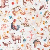 Lil' Farmers: Farm Animals - 100% Cotton