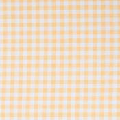 Gingham Lemon Cream - 100% Cotton