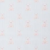 Toybox Treasures: Vintage Teddy Sage Stripe - 100% Cotton