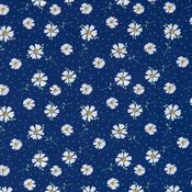 Daisy Spot in Navy - 100% Cotton