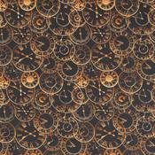 Steampunk Clocks - 100% Cotton
