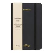 A6 Rainbow Edge Lined Notebook - Black image