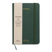 A6 Rainbow Edge Lined Notebook - Olive image
