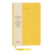 A6 Rainbow Edge Lined Notebook - Yellow image