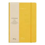 A5 Rainbow Edge Lined Notebook - Yellow image
