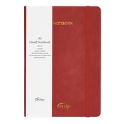 A5 Rainbow Edge Lined Notebook - Red image