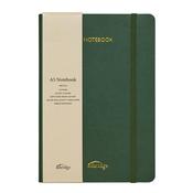 A5 Rainbow Edge Lined Notebook - Olive image