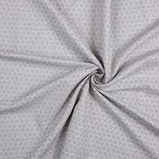White Honeycomb on Grey - 100% Cotton image