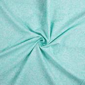 White Swirls on Aqua - 100% Cotton image