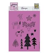 Clear Stamp Set (11pcs) - Stencil Paint Bubble