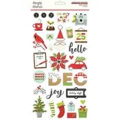 Chipboard Stickers (32pcs) - Make it Merry