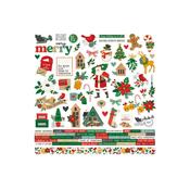 12" x 12" Cardstock Stickers (82pcs) - Hearth &amp; Holiday