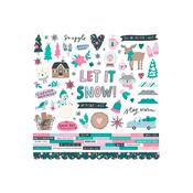 12" x 12" Cardstock Stickers (91pcs) - Feelin' Frosty image