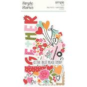 Die-Cut Embellishments (16pcs) - Heartstrings image