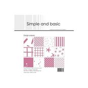 6" x 6" Paper Pack (24pk) - Simple &amp; Basic: Old Rose